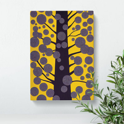 Bold Abstract Tree No.6 - Wrapped Canvas Print