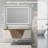 Dokes Super Bright Front & Back LED Lighted Anti-Fog Tempered Glass Bathroom/Vanity Mirror with ETL -1614704152