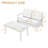 Polett Teak Outdoor Two-person Patio Set With Cushions And Side Table-459058469-459058471