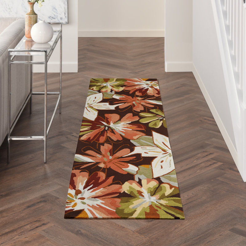 Tapis contemporain transitionnel multicolore Karyn, Rectangle 8 pi x 10 pi 6 po