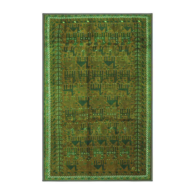 Heddie Washable Oriental Indoor Rug, Rectangle 5' x 7'