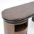 59.8'' L-Shaped Rotating Modern Wooden Design Modular Desk With Drawers Black & Walnut-1650450339
