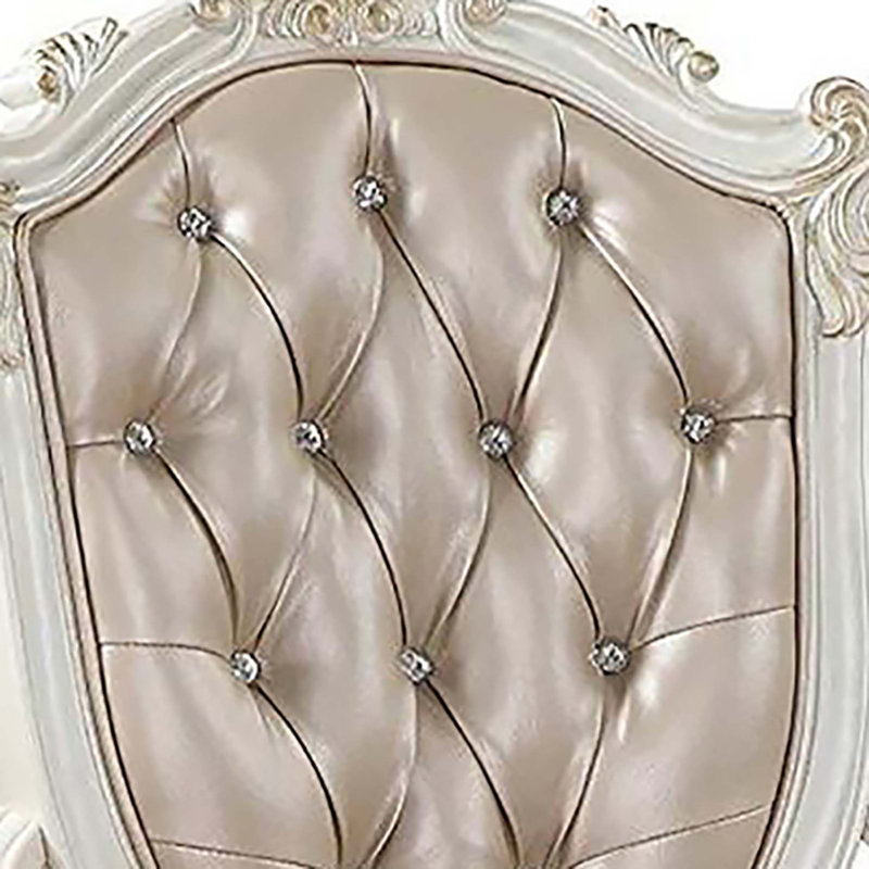 Chaise avec accoudoirs touffetée (ensemble de 2)