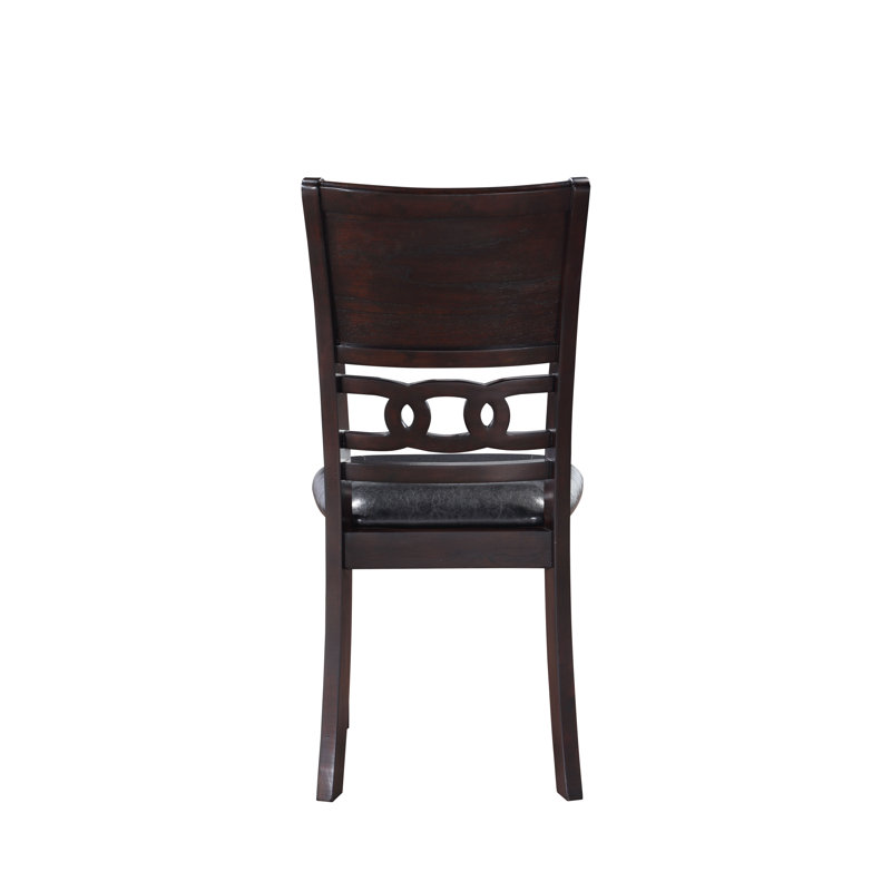 Ziemer 6 - Person Solid Wood Solid Wood Top Four Leg Dining Set, Black