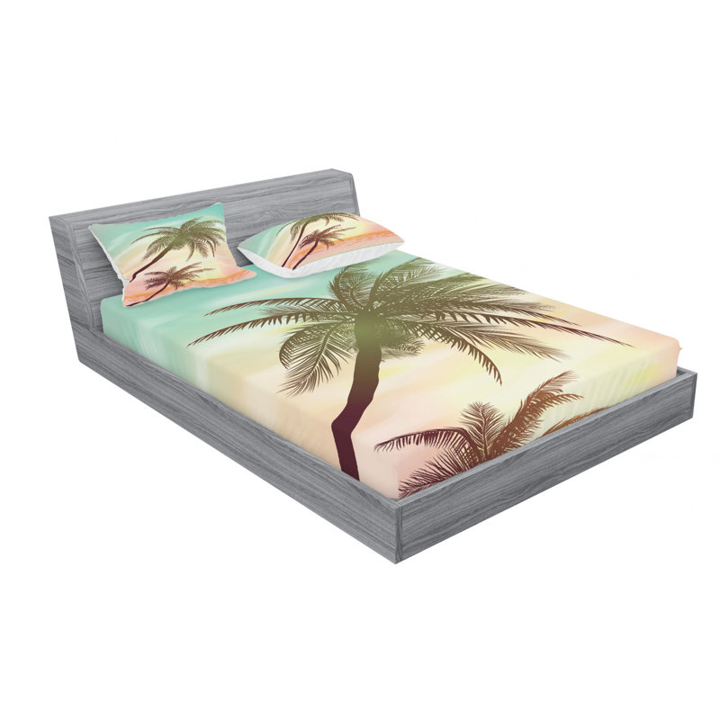 Microfiber Sheet Set, Queen Sheet Set with Fitted Sheet