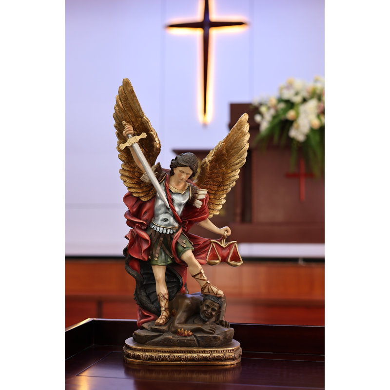  Statue religieuse 24 po St. Michael Archangel d'intérieur / extérieur