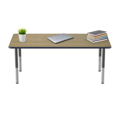Rectangle T-Mold Adjustable Height Activity Table
