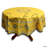 Wipeable Stain Resistant Acrylic Coated Cotton Provencal Lavender Floral Round Tablecloth Collection-53608374-53608376
