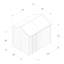 Overlap Pressure Treated 8 x 6 Reverse Apex Shed - No Window-87256276