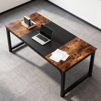 Bureau de maison de ferme moderne 63 "avec structure en métal robuste, mobilier haut de gamme haut de gamme