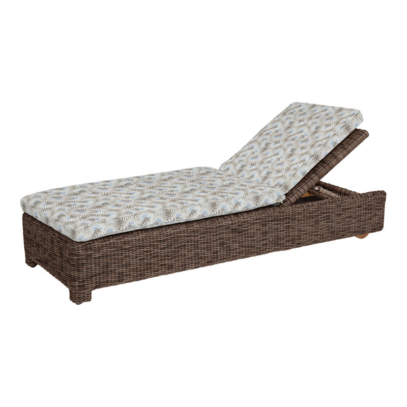 Sag Harbor Outdoor Chaise Lounge, Sag Harbor Mocha, Perigold Etta Vapor