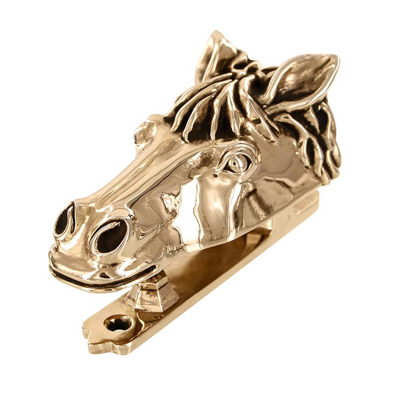 Equestre Door Knocker, Antique Gold