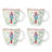 NUTCRACKERS Nutcracker Dinnerware Mugs, Set Of 4, Assorted