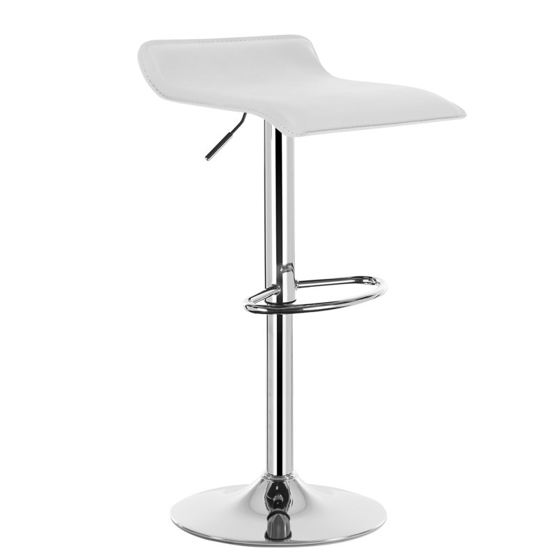 Barhocker Barstuhl Tresenhocker Kunstleder Gepolstert (2Er Set), White