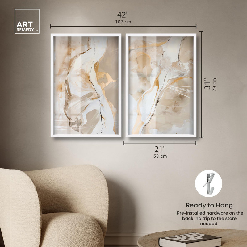 Ensemble luxueux de luxe à 2 panneaux , H 31 po x l 21 po, Blanc