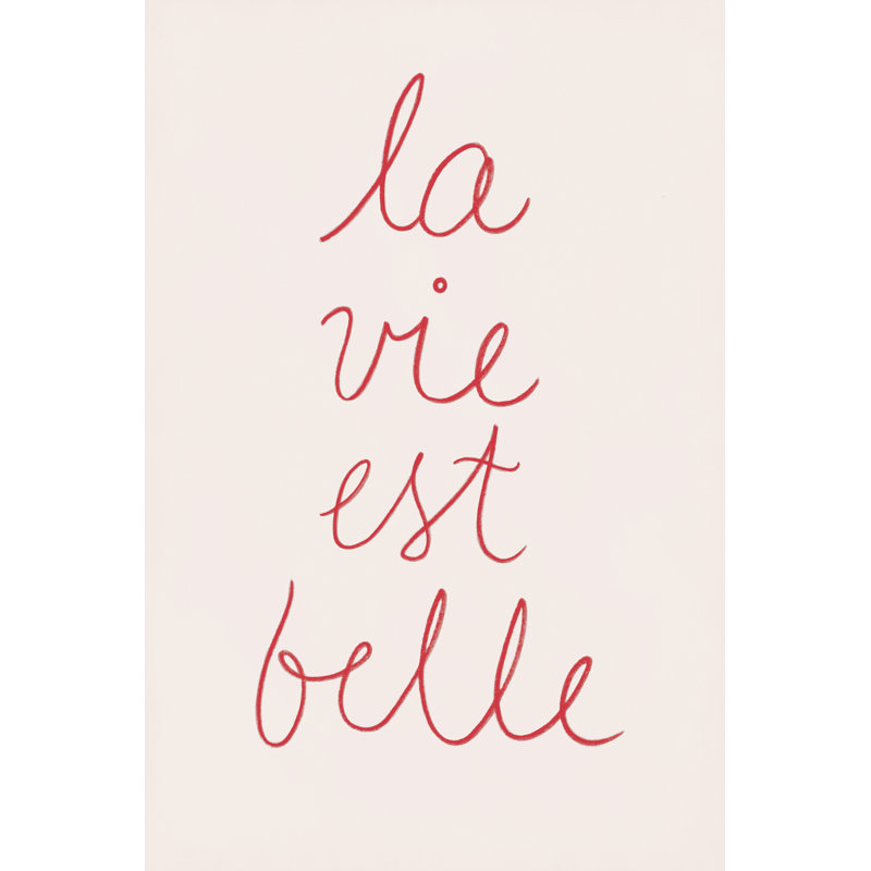 «En France V», art textuel sur toile, H 30 po x l 20 po