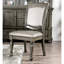 Ensemble de 2 chaises d'appoint rembourrées en similicuir