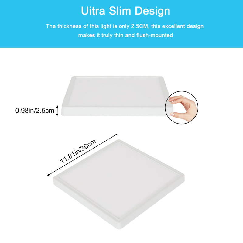 Chyrl Acrylic LED Flush Mount