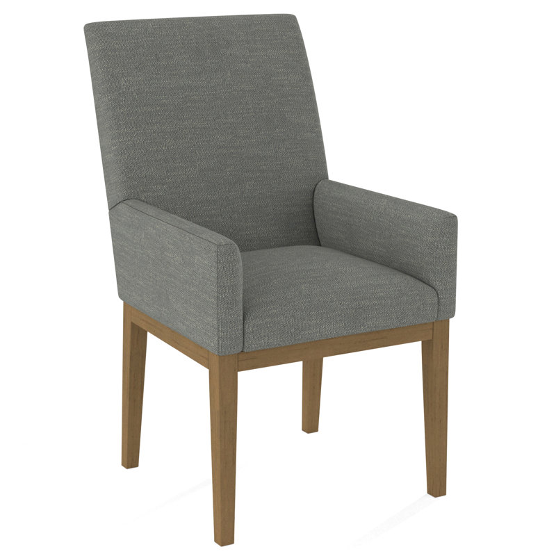 Upholstered Arm Chair, Salvador Asphalt, Beachwood
