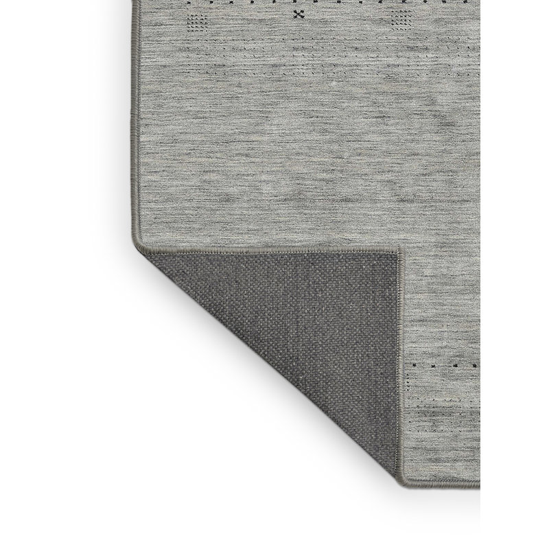 Tapis contemporain gris, Rectangle 7 pi x 10 pi