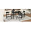 5-Piece Dining Set, Rubberwood Frame, One Table And 4 Upholstered Chairs