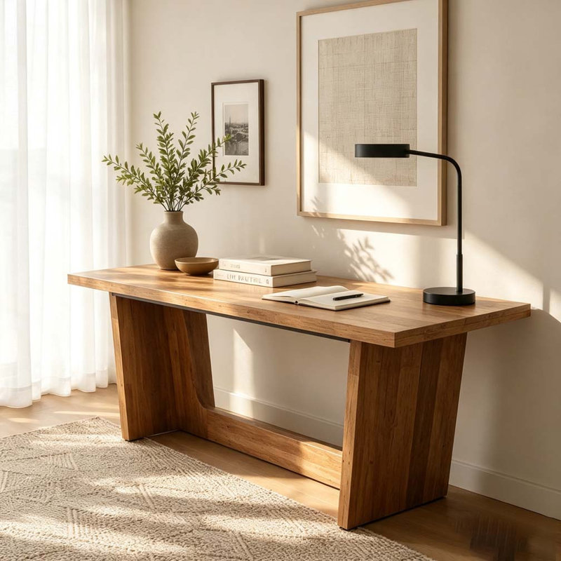 Bureau d'ordinateur en bois