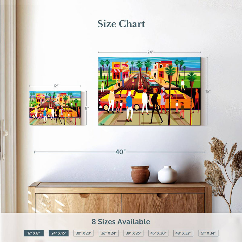 Sireci El Paseo Palm Springs, 16" H x 24" W