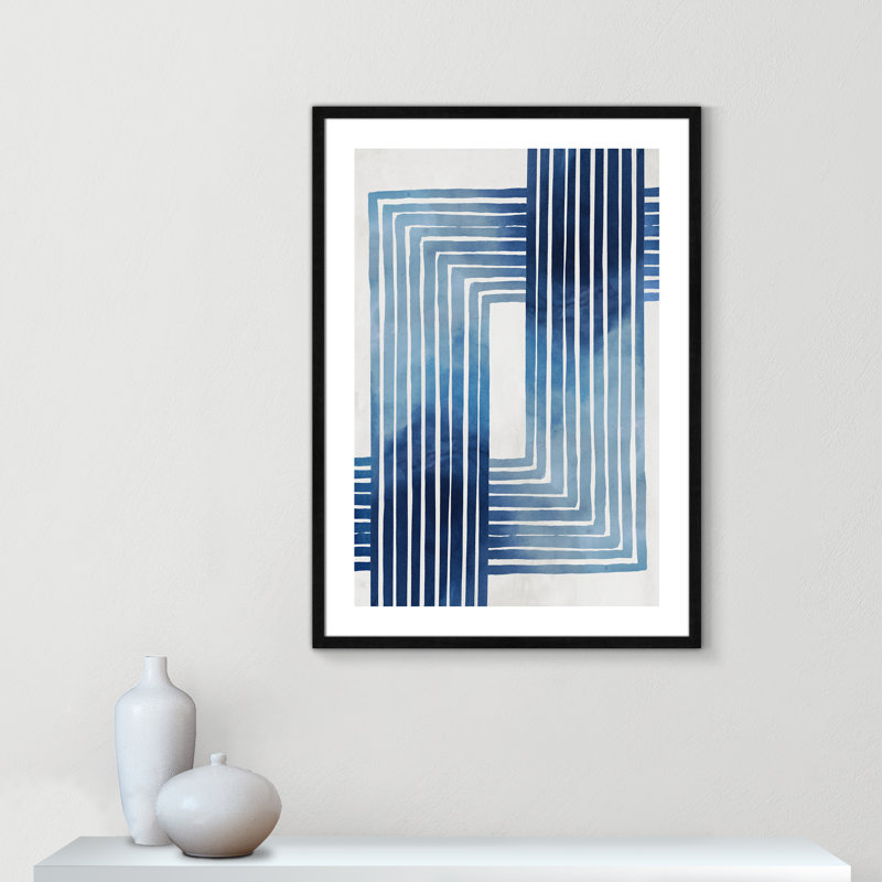 «Lanny In Unison» par Eva Watts - reproduction d'art, H 35,5 po x l 25,5 po x P 0,75 po, Papier avec cadre en bois noir