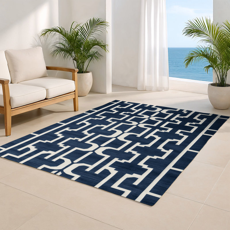 Tapis gris intérieur et extérieur Trellis, Rectangulaire 2 pi x 3 pi