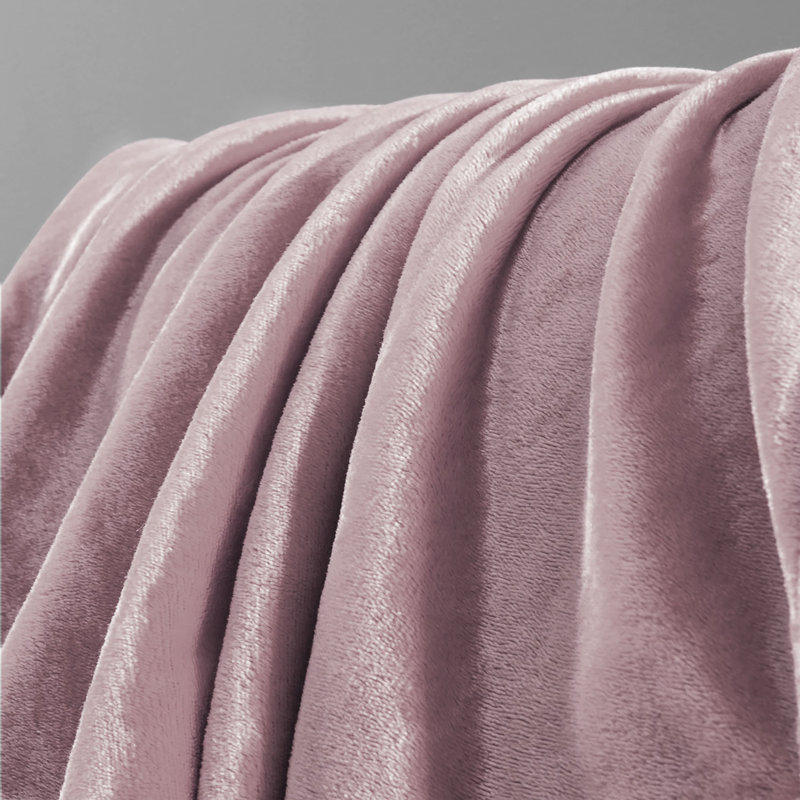 Roundhay Thermal Snug Polyester Throw Blanket, Mauve