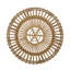 Table basse ronde en rotin, table basse Boho