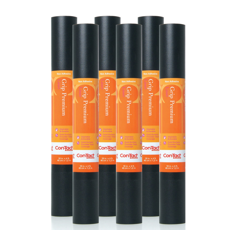 Ensemble de doublure de tablette et de tiroir antidérapant 6 pièces, Noir
