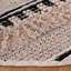 Tapis rayé beige / noir en coton tissé à la main Alva-134785930