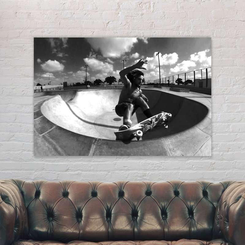 Dogtown And Z Boys Inspired Skateboarding - Wrapped Canvas Print, 31cm H x 41cm W x 4cm D