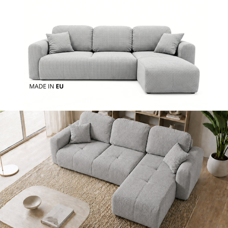 Safila 3 Seater Sofa Bed, Right Hand Facing Corner Sofa