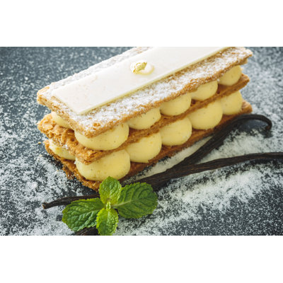 Millefeuille, French Pastry by Asab974 - Wrapped Canvas Print