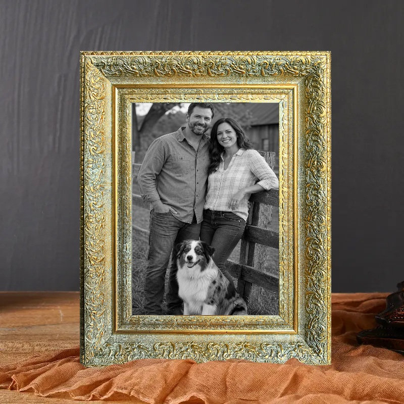 Cadre photo décoratif doré antique 1 pièce 11 "x 14" 1PC, Antique Gold, 1, L 11 po x H 14 po