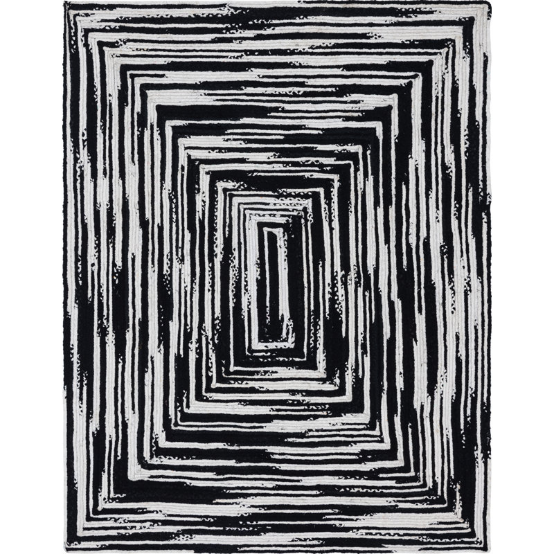 Ovgoros Cotton Abstract Indoor Rug, Rectangle 9' x 12'2"