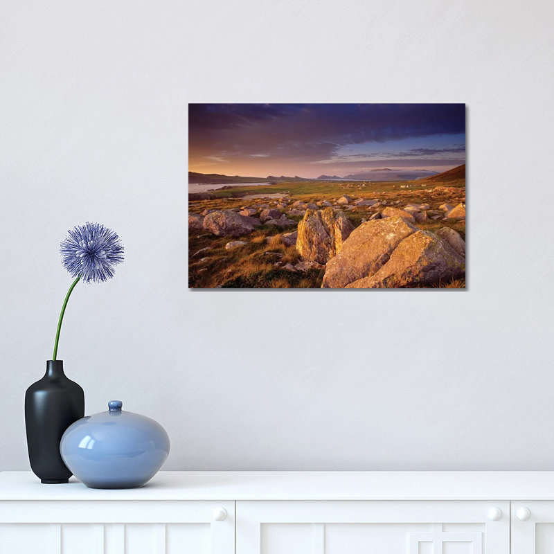 Dingle Peninsula Summer Evening, Ireland 1 Piece Wrapped Canvas Wall Art, 30.48 cm H x 45.72 cm W