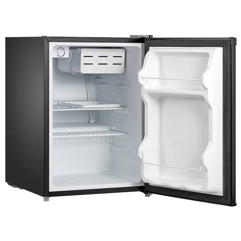 Russell Hobbs RHTTF67B 65 Litre Mini Fridge, Black, Black