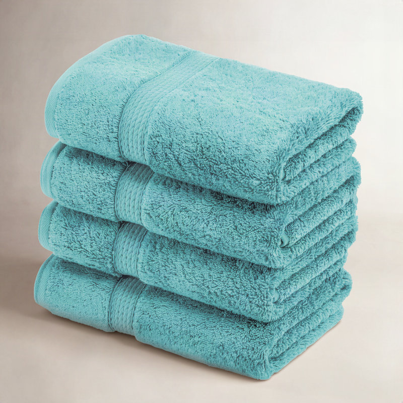 Coton luxueux et hautement absorbant Renata, Turquoise