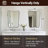 Contemporary Concave Scalloped Irregular Bathroom Vanity Mirror | Stainless Steel Frame-1109025364-1109025367