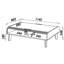 Caruso Four Leg Coffee Table with Storage-1310094664