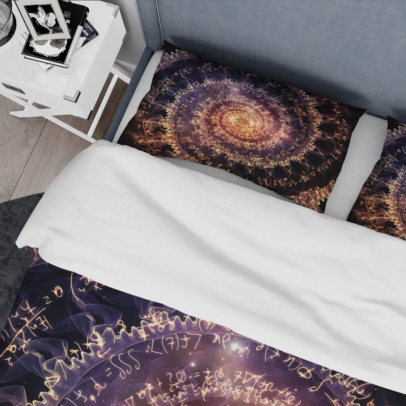Black/Purple Microfiber Duvet Cover Set, Twin Duvet Cover + 1 Standard Sham