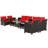 8 - Person Patio Conversation Set with Cushions-531623649