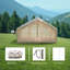 Tente de camping gonflable de 6,3 m² avec lanterneau transparent, imperméable Oxford 420D, fenêtres / portes en filet et protection 4 saisons