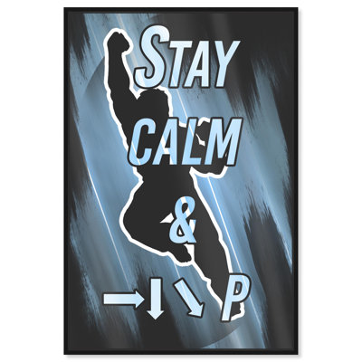 «Stay Calm and Dragon Punch», reproduction d'art sur toile par Art Remedy