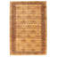 Tapis beige / brun clair unique en laine noué à la main de style années 1990 de 6 pi 7 po x 9 pi 9 po Forbus