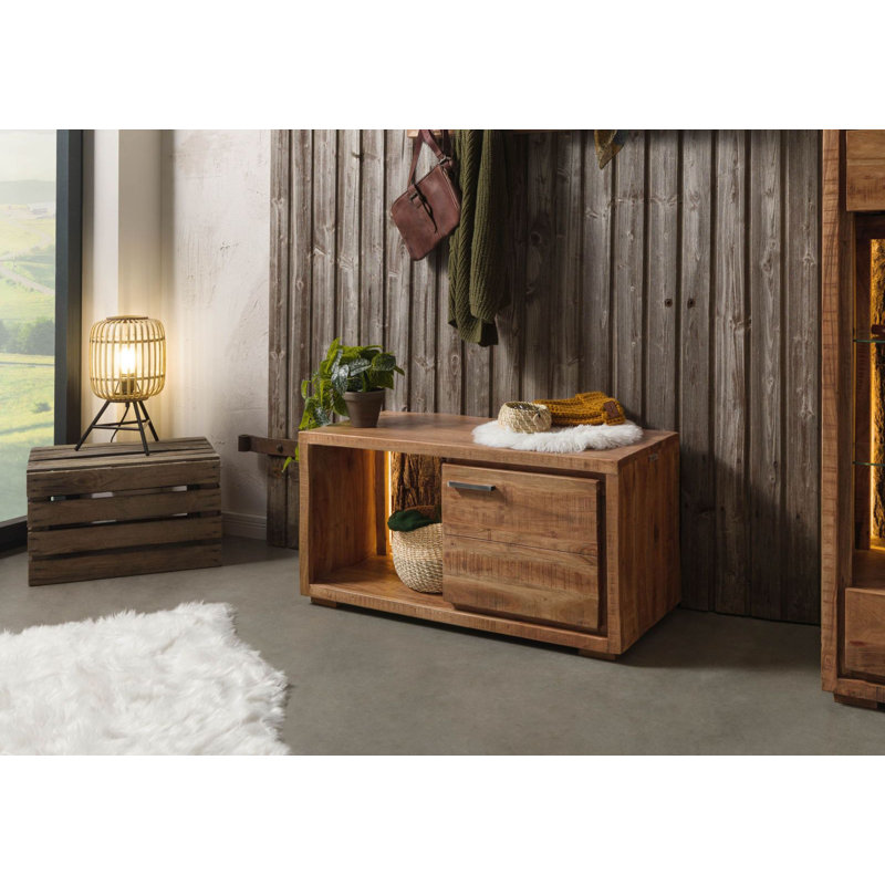 BARK Solid Wood 88cm W Chest of Drawers