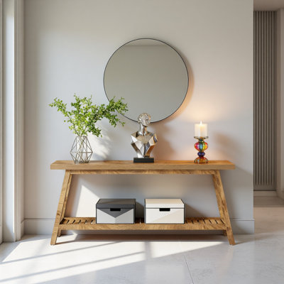 2-Tier Entryway Table,Sofa Table,Space-Saving Console Table
